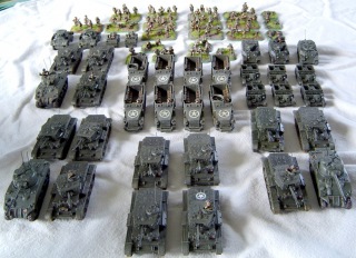British Armoured Squadron with Support